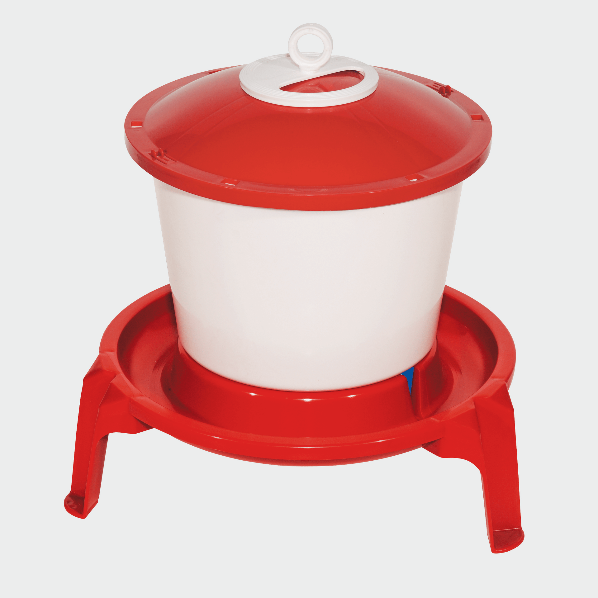 Legged poultry drinker 9l, red and white, Novital