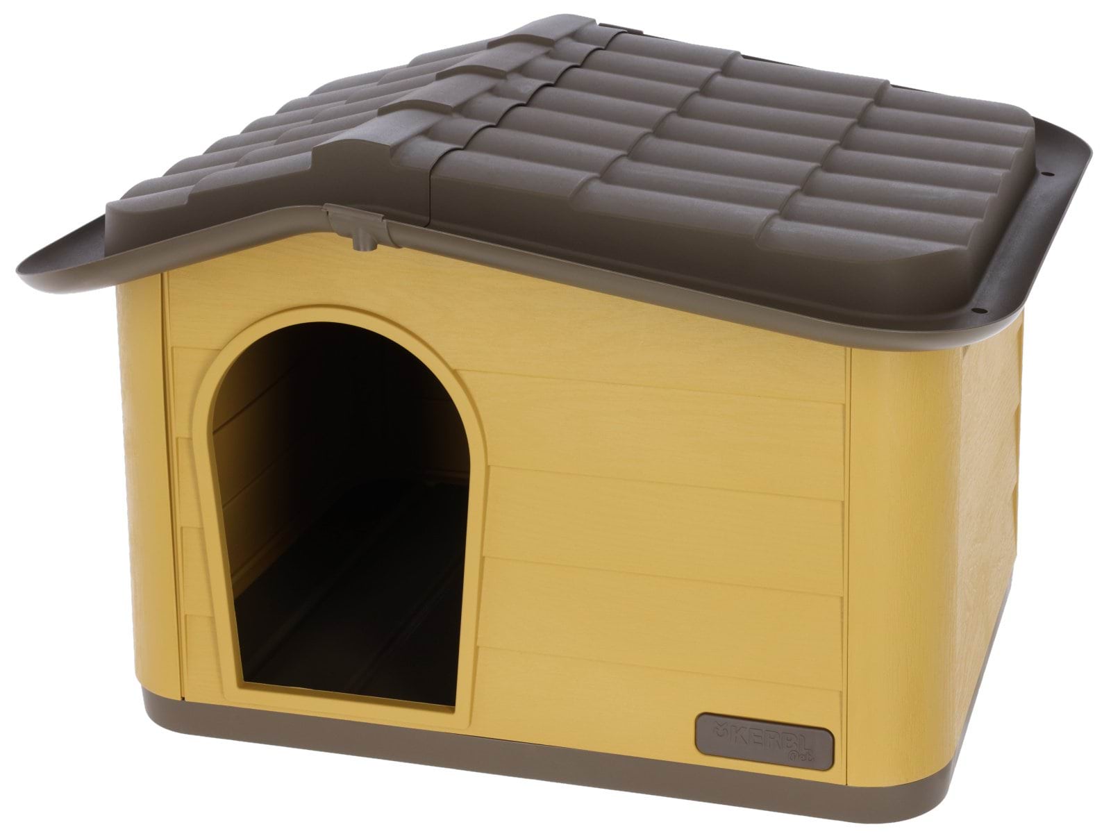 Cat house Paola Eco, honey/black 60 x 51 x 41 cm