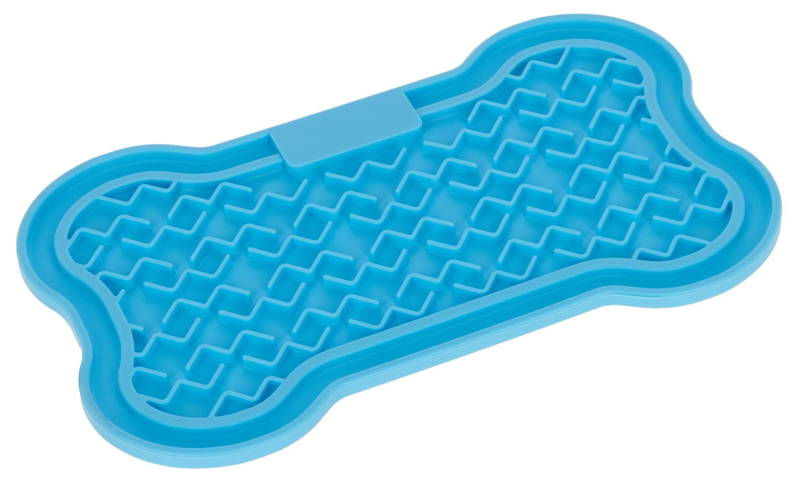 Licking mat, 22 x 13 cm, blue