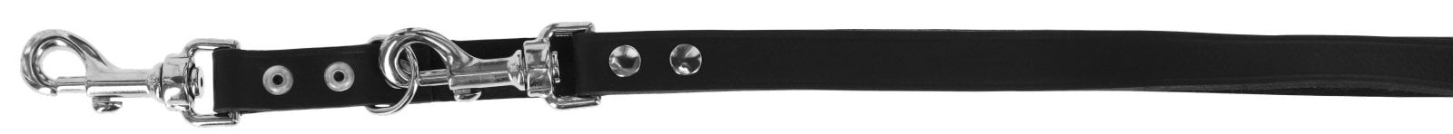 Leash Tuscany, black, 20 mm, 200 cm