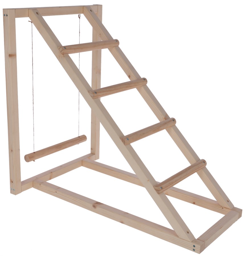 Climbing Tower with rocker for poultry, 85 x 55 x 76 cm, Kerbl