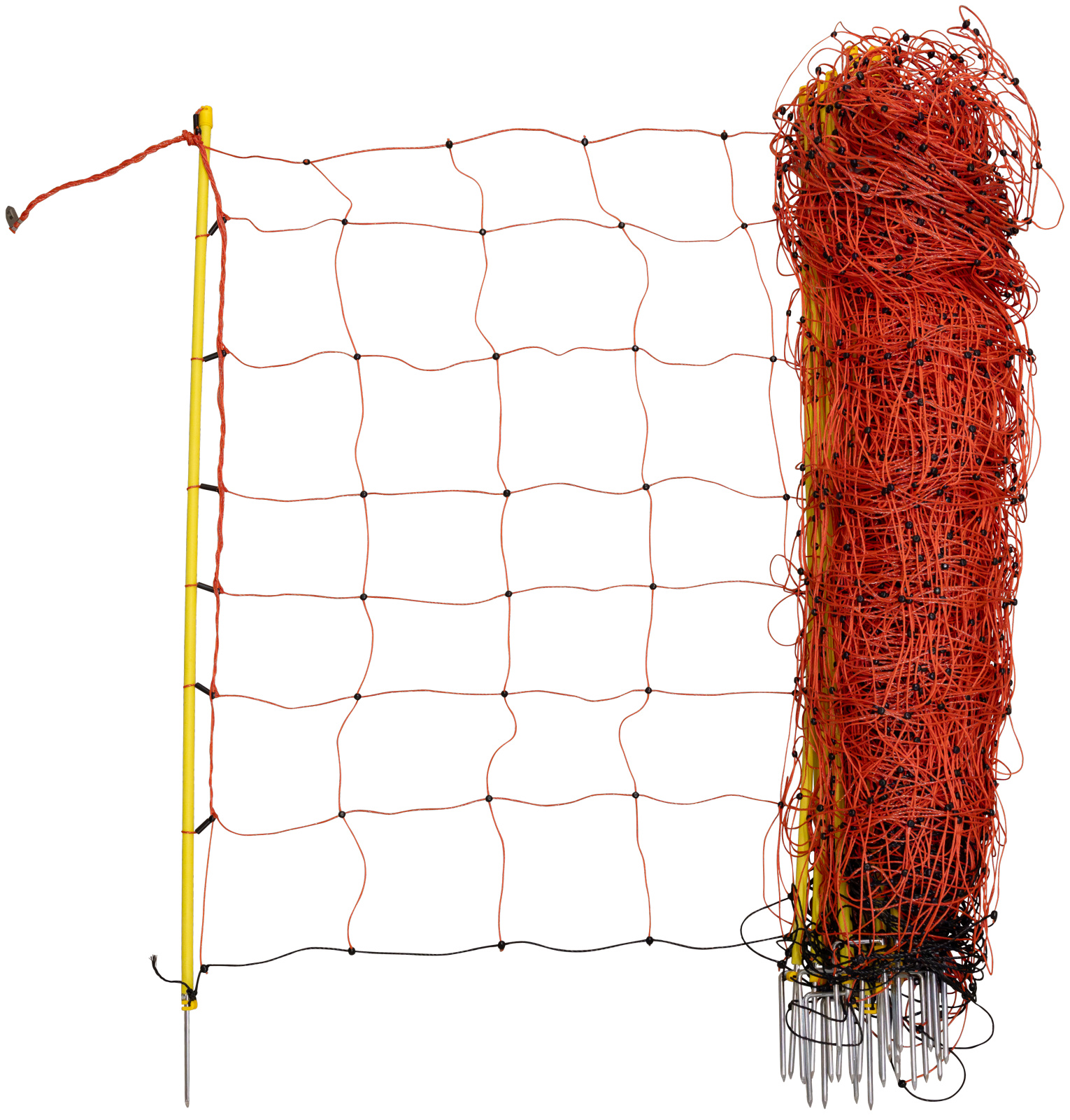 Sheep Netting, 50 m, orange, height: 108 cm - single prong