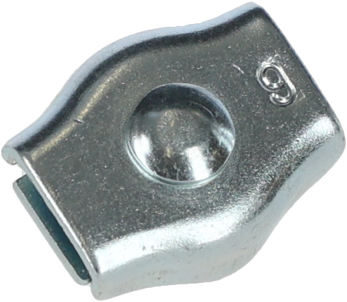 Single Connector for wire/rope up to 6 mm, galvanised