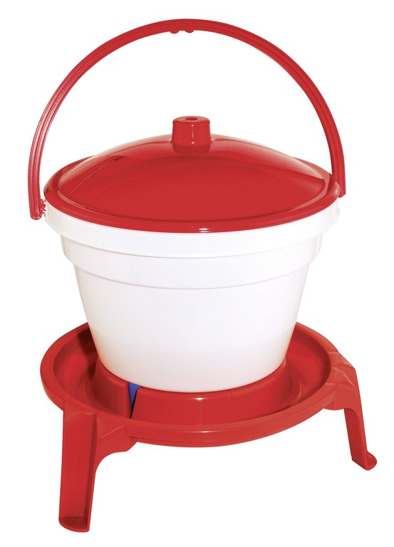 Poultry Waterer Bucket 12 l with feet and carrying handle, Kerbl
