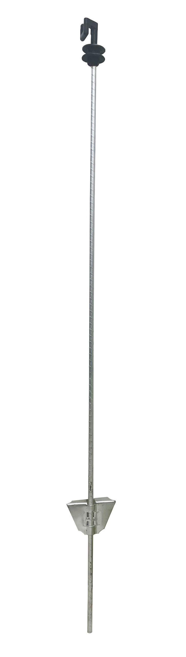 Spring steel post professional with head insulator, silver, 107cm, AKO