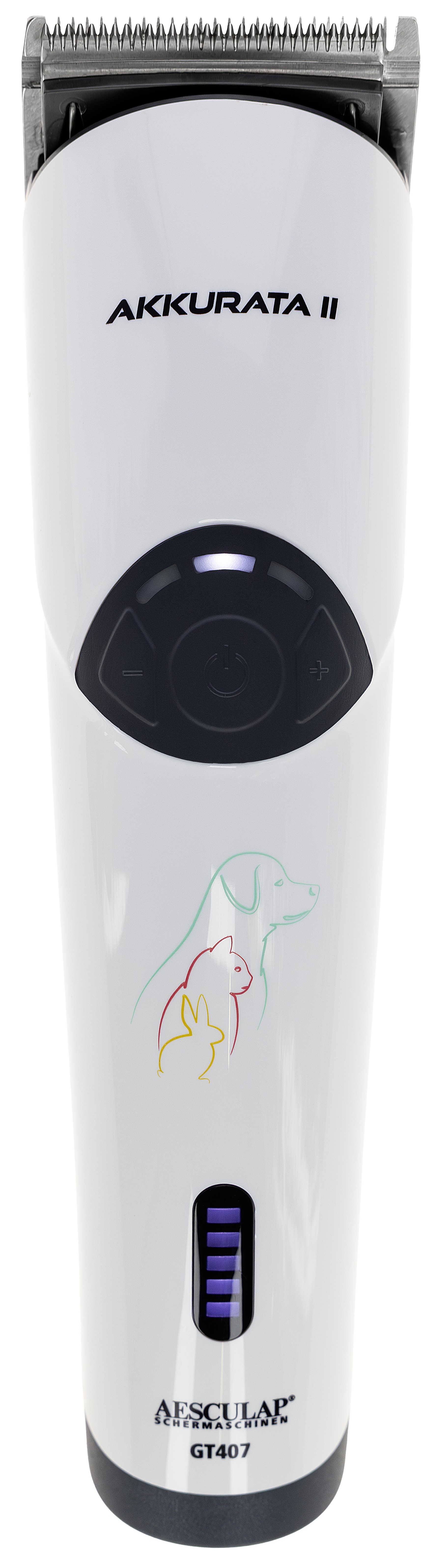 Akkurata 2 small animal clipper, battery-operated, white, Aesculap