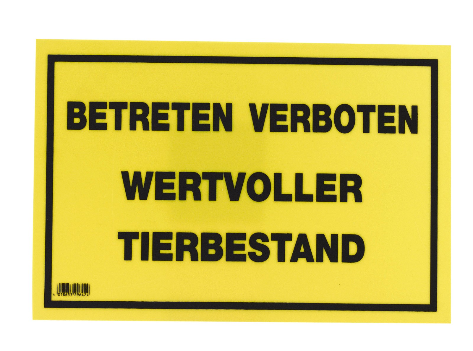 Warning Sign plastic, 20 x 30 cm, Kerbl