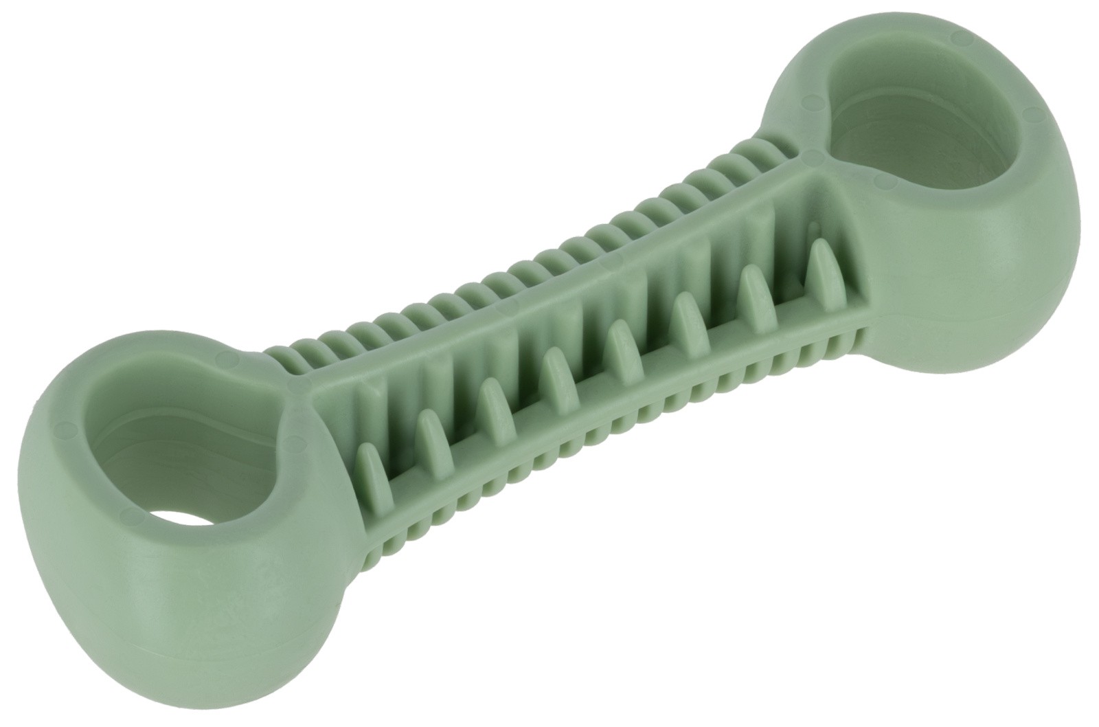 Small dumbbell made of TPE, green, 13.6 x 4.5 x 3 cm, Kerbl