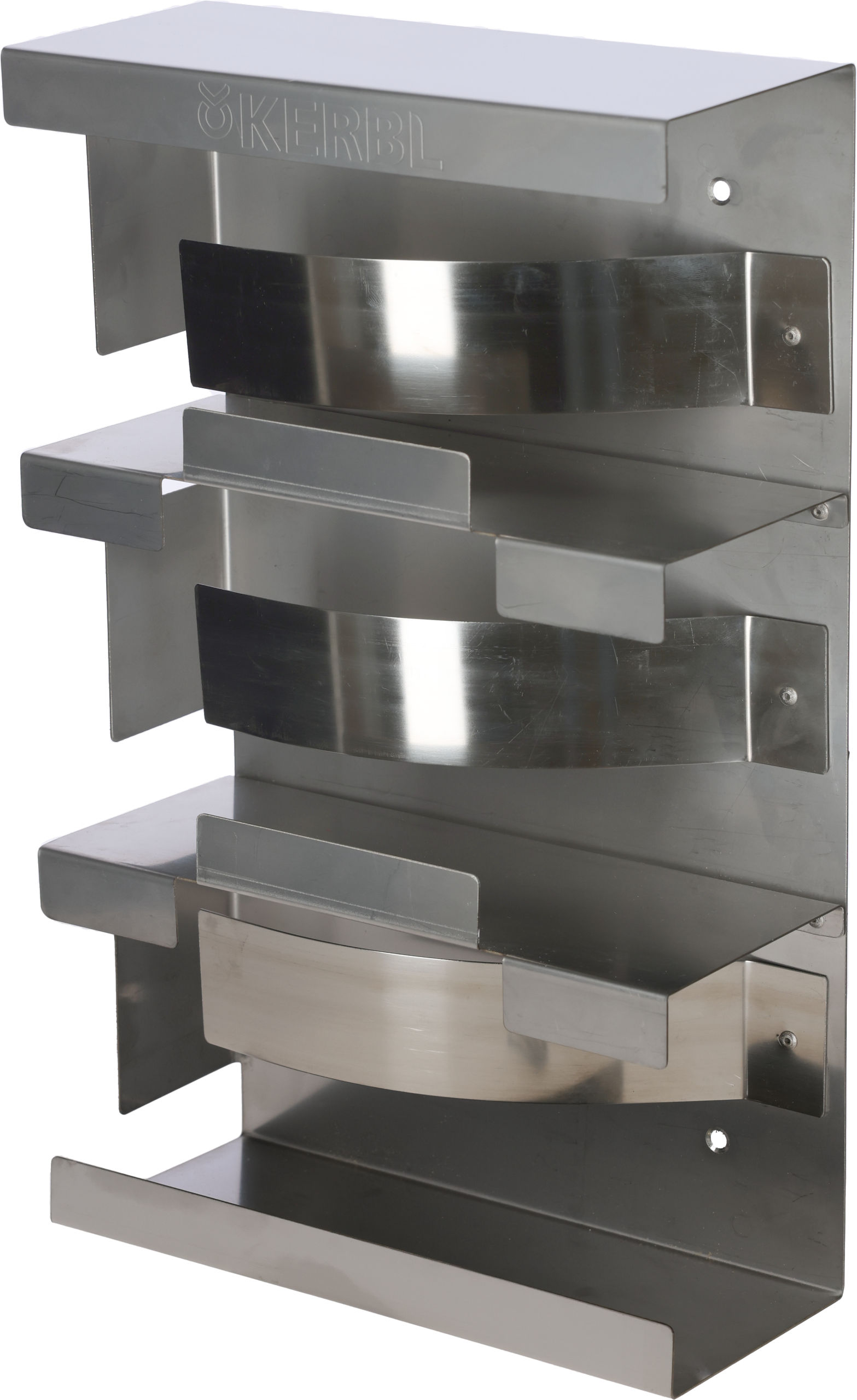 3-way Wall Holder for Gloves stainless steel, with spring