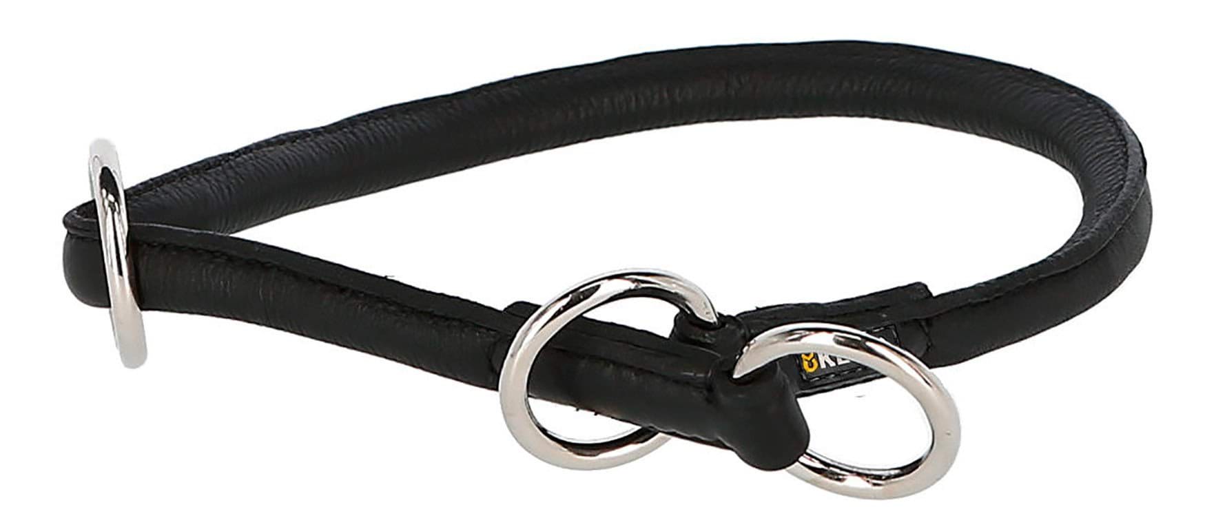 Ошейник кожаный для собак Choker Roma, 60 см х 12 мм, черный, Kerbl