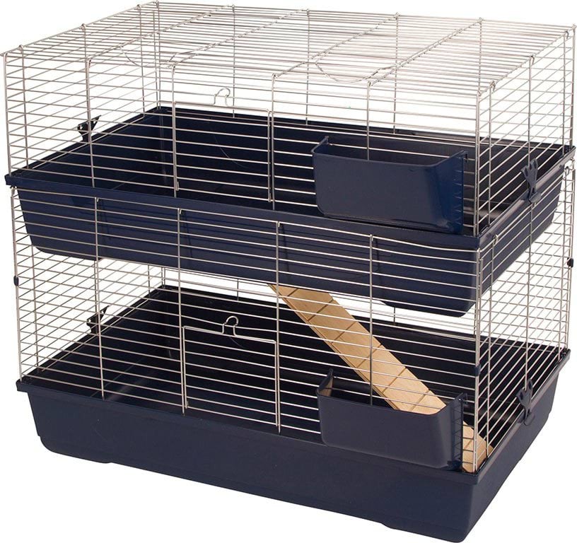 Клетка для грызунов Maxi Baldo Twin, 100 x 53 x 86 см, темно-синяя, Kerbl