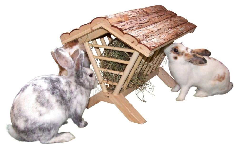 Кормушка для кроликов, деревянная, 45 х 32 х 33 см, Kerbl