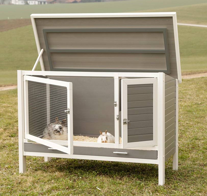 Клетка-дом для грызунов ECO, пластмассовый, 116 x 57 x 82 см, серый, Kerbl