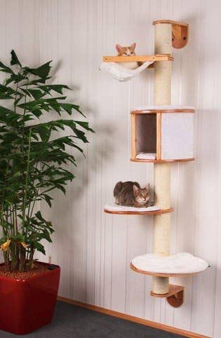 Когтеточка для кота Dolomit, настенная, 40 х 168 см, белый, Kerbl