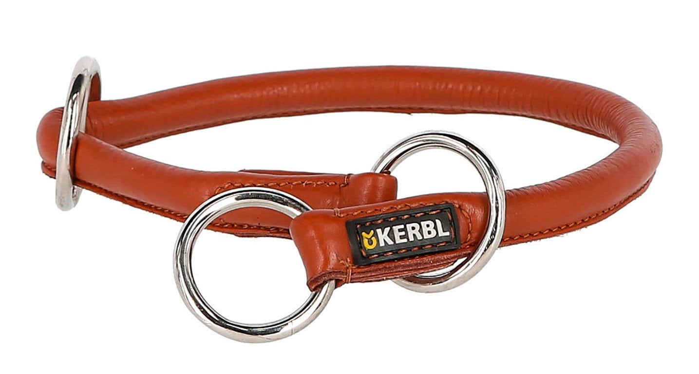 Ошейник кожаный для собак Choker Roma, 45 см х 12 мм, коричневый, Kerbl