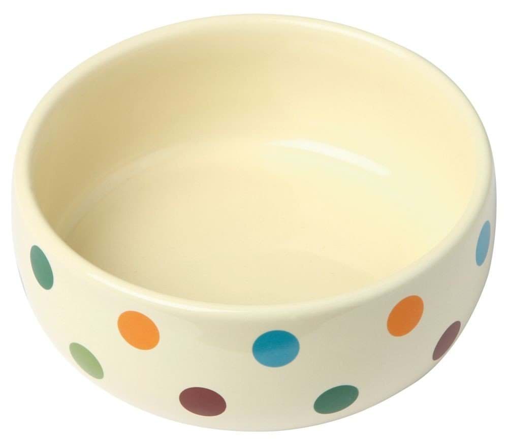 Миска керамическая Dots, кремовая, 300 мл, Kerbl