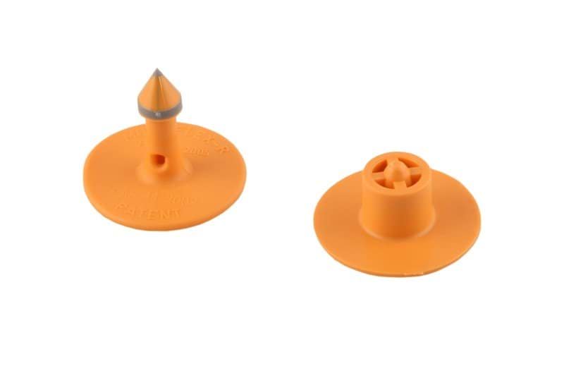 Бирка ушная пустая Multiflex R, оранжевая, пара, Caisley, Caisley