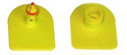 Бирка ушная пустая Multiflex P, желтая, пара, Caisley, Caisley