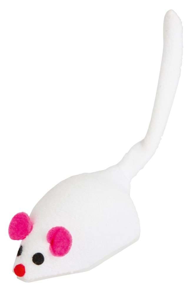 Игрушка для кота мышка на колесиках, 7 х 3,5 см, Kerbl