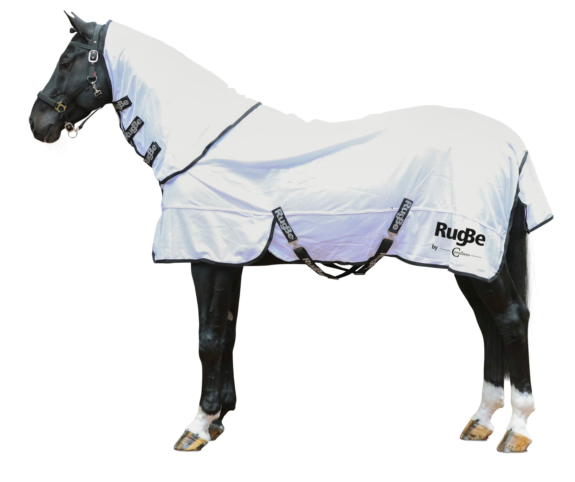 Попона дождевая для лошади RugBe SuperFly, белая, Covalliero