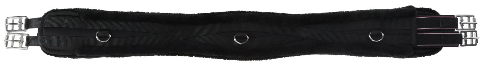 Подпруга с искусственным мехом, черная, 130 см, Covalliero