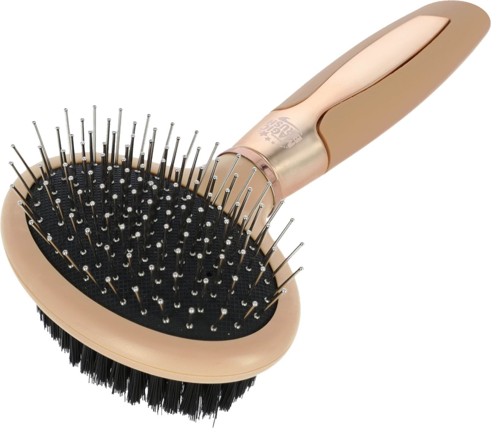 Щетка для собак двусторонняя, золотая, 20 х 10 см, MagicBrush