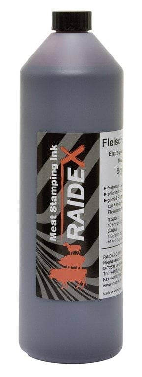 Краска для штампования мясных продуктов Raidex, коричневая, 1 л, Kerbl