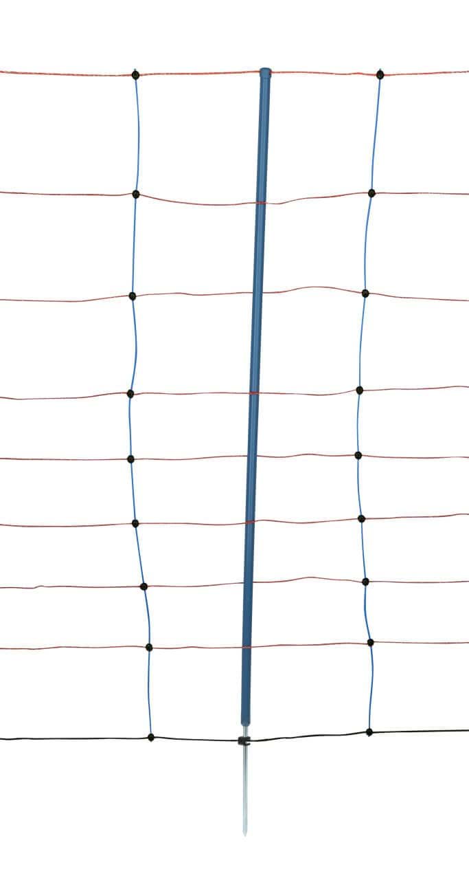 Сетка для овец TitanNet Premium, 50м х 90 см, одинарный штырь, сине-оранжевая, Kerbl