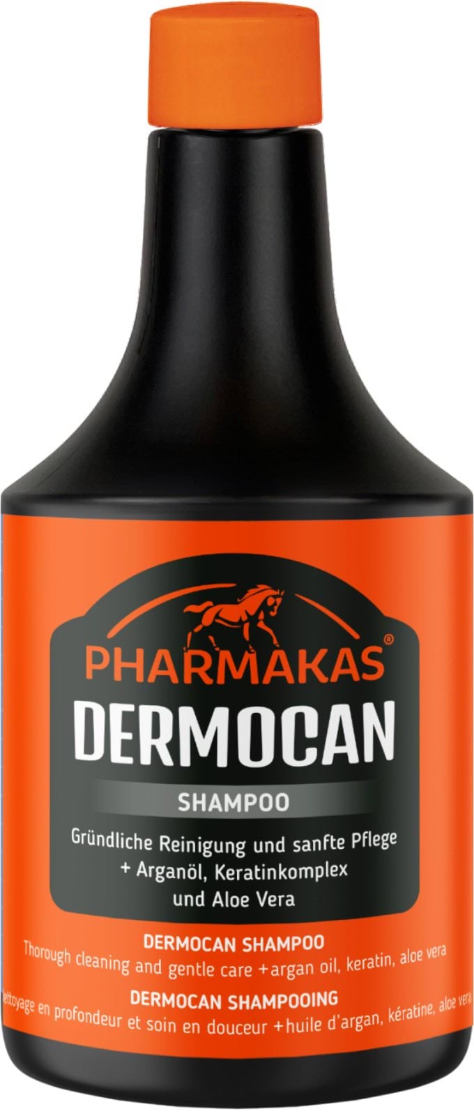 Шампунь для лошадей Dermocan, очищающий, 500 мл, Pharmakas Horse Fitform