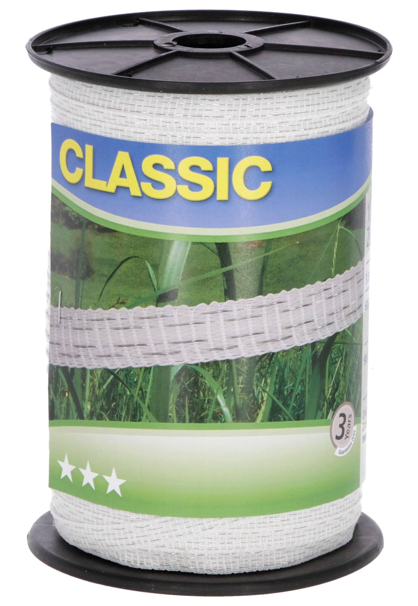 Лента для электроограждений CLASSIC, 200 м х 10 мм, белая, Kerbl