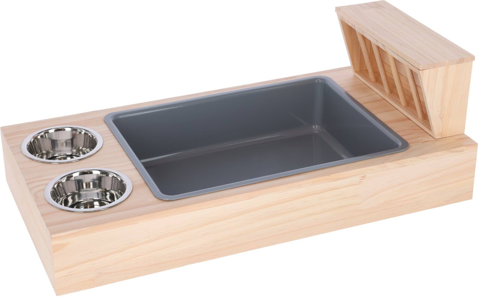 Лоток для грызунов, с кормушкой и мисками, 70 х 36 х 24 см, Kerbl