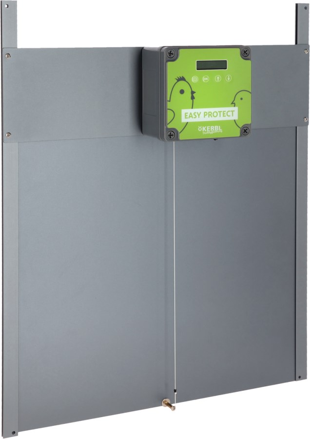 Автоматические двери для кур EasyProtect с системой управления, отверстие 40x35 см, Kerbl