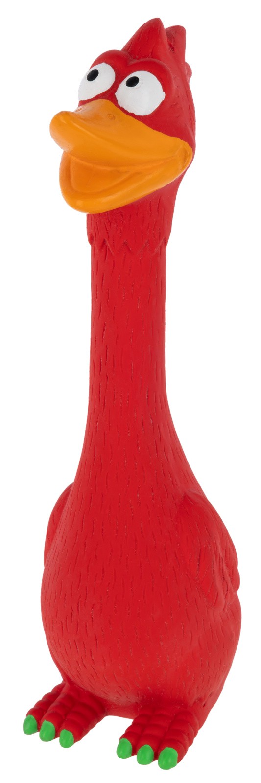 Латексная игрушка птица, красная, 28 x 10 x 7 см, Kerbl