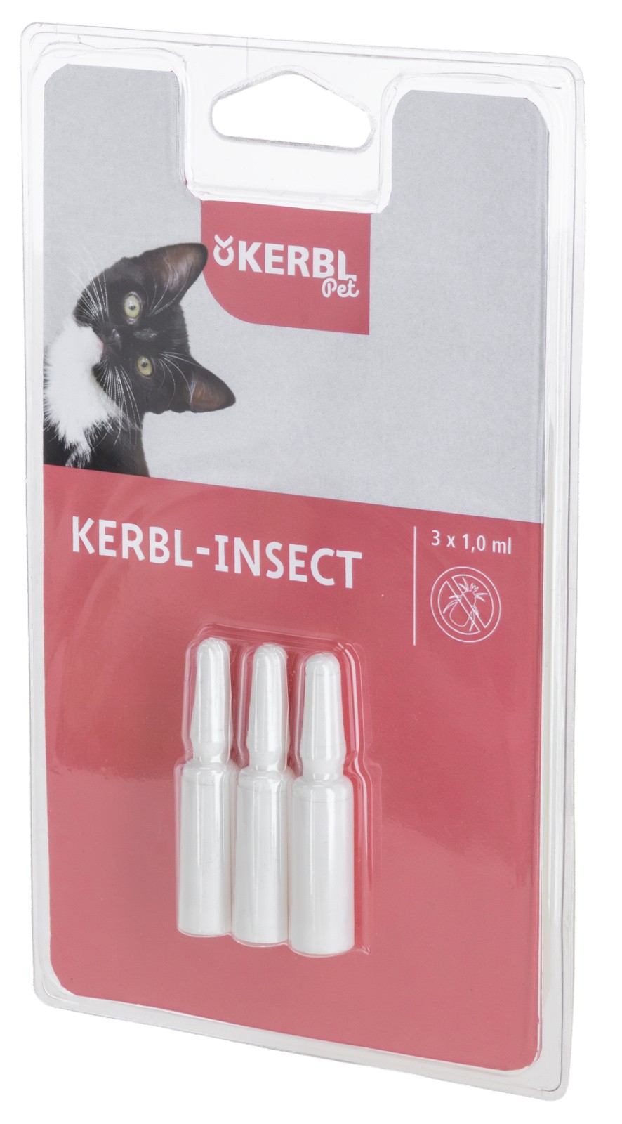 Пипетка от блох для кошек, 3 x 1 мл, Kerbl