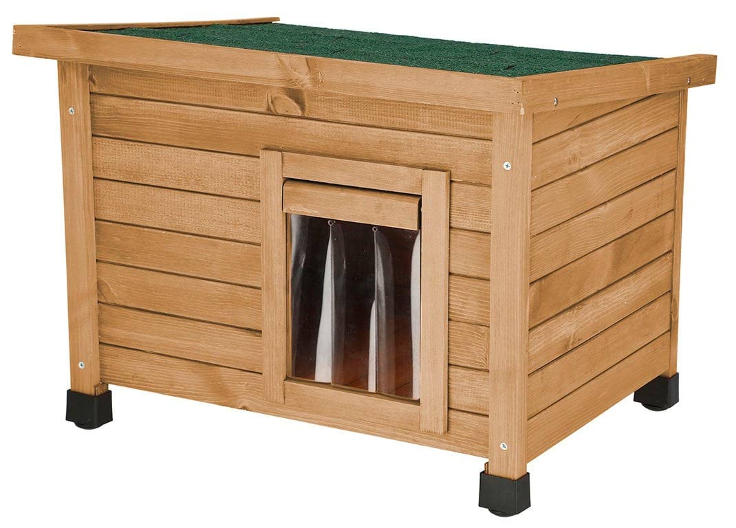 Будиночок для кота Rustica, 57 х 45 х 42 см, коричнево-зелений, Kerbl
