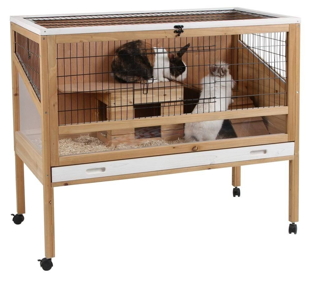 Клітка для гризунів Indoor Deluxe, на коліщатках, дерев'яна, 115 x 60 x 92,5 см, Kerbl