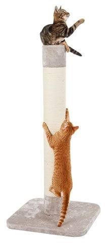 Когтеточка для кота Opal Jute, 56 х 56 х 119 см, сіра, Kerbl