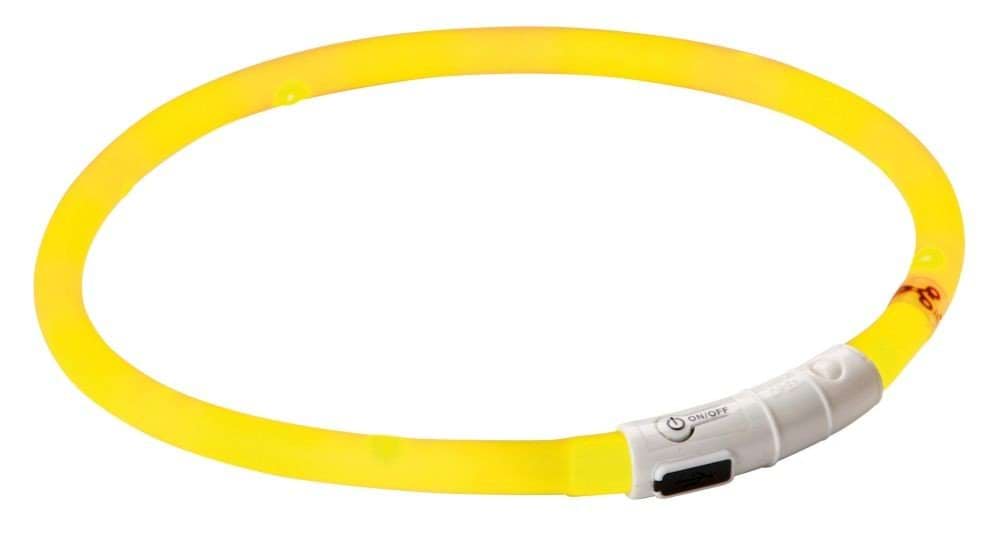 Нашийник для собак LED Maxi Safe, 65 см х 10 мм, жовтий, Kerbl