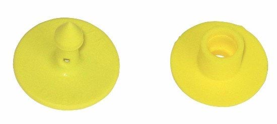 Порожня вушна бирка Multiflex R, жовта, пара, Caisley, Caisley