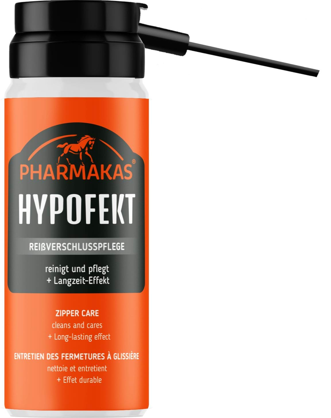 Спрей для чищення застібок-блискавок на шкіряних виробах Hypofekt, 50 мл, Pharmakas Horse Fitform