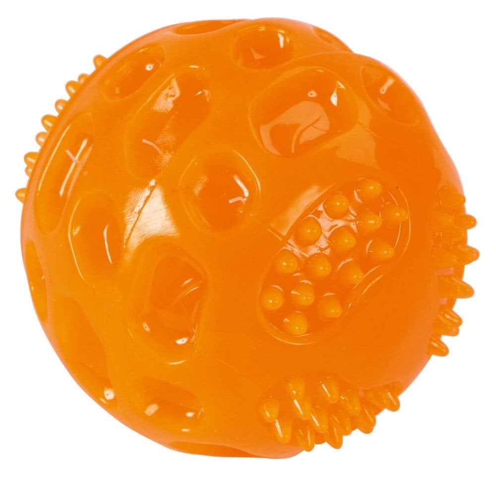 М'яч-пищалка для собак ToyFastic Squeaky, 7,5 см, оранжевий, Kerbl