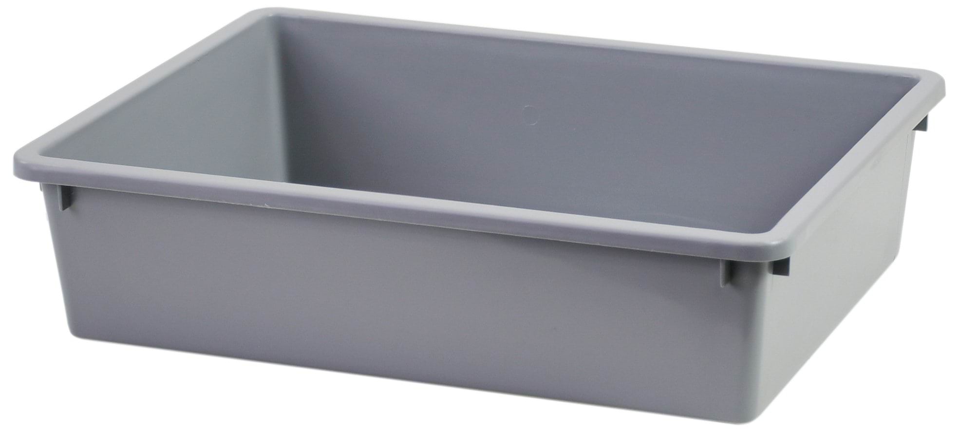 Лоток відкритий Tray 1, сірий, 40 х 30 х 10 см, Stefanplast