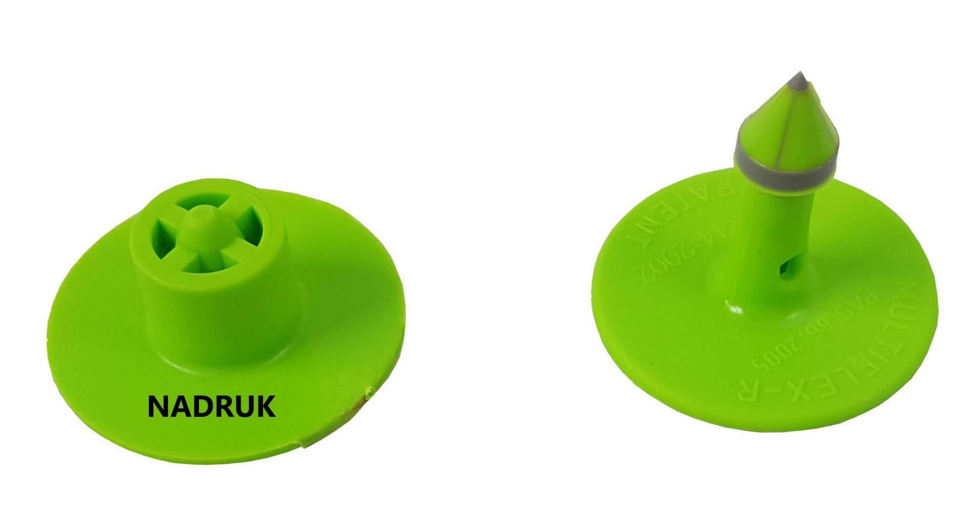 Ушна бирка Multiflex R зелена, у зборі