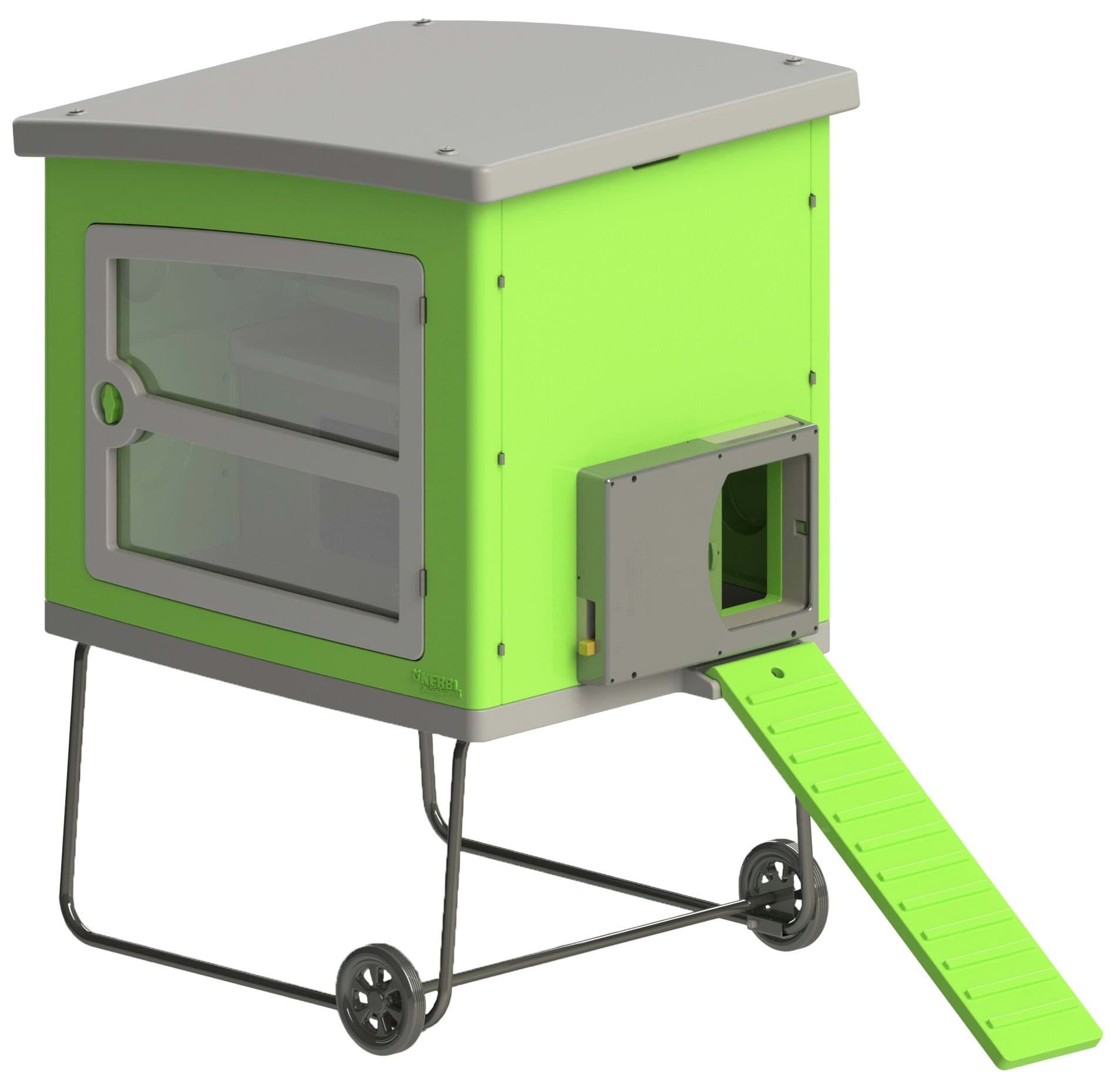 Мобільний курник Mobile Coop, 120 x 105 x 166,5 см, пластмасовий, зелений, Kerbl