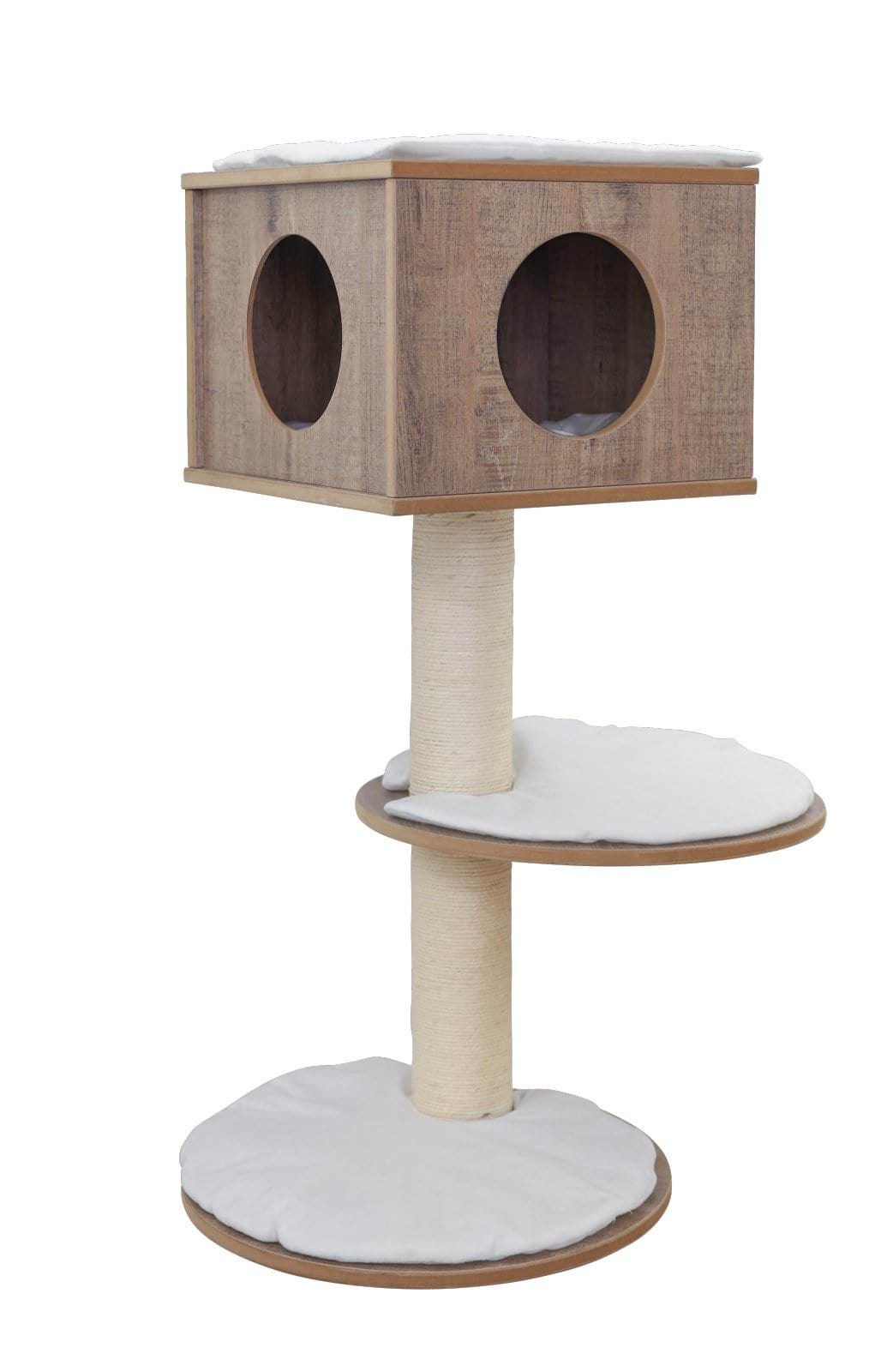 Когтеточка для кота Dinari Light, настінна, 45 х 110 см, біло-коричнева, Kerbl