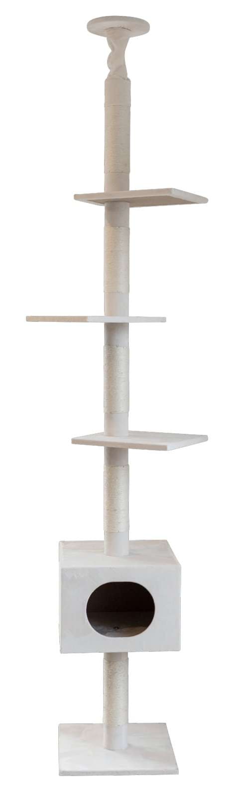 Когтеточка для кота Ferdi, 38 х 38 х 240-260 см, біла, Kerbl
