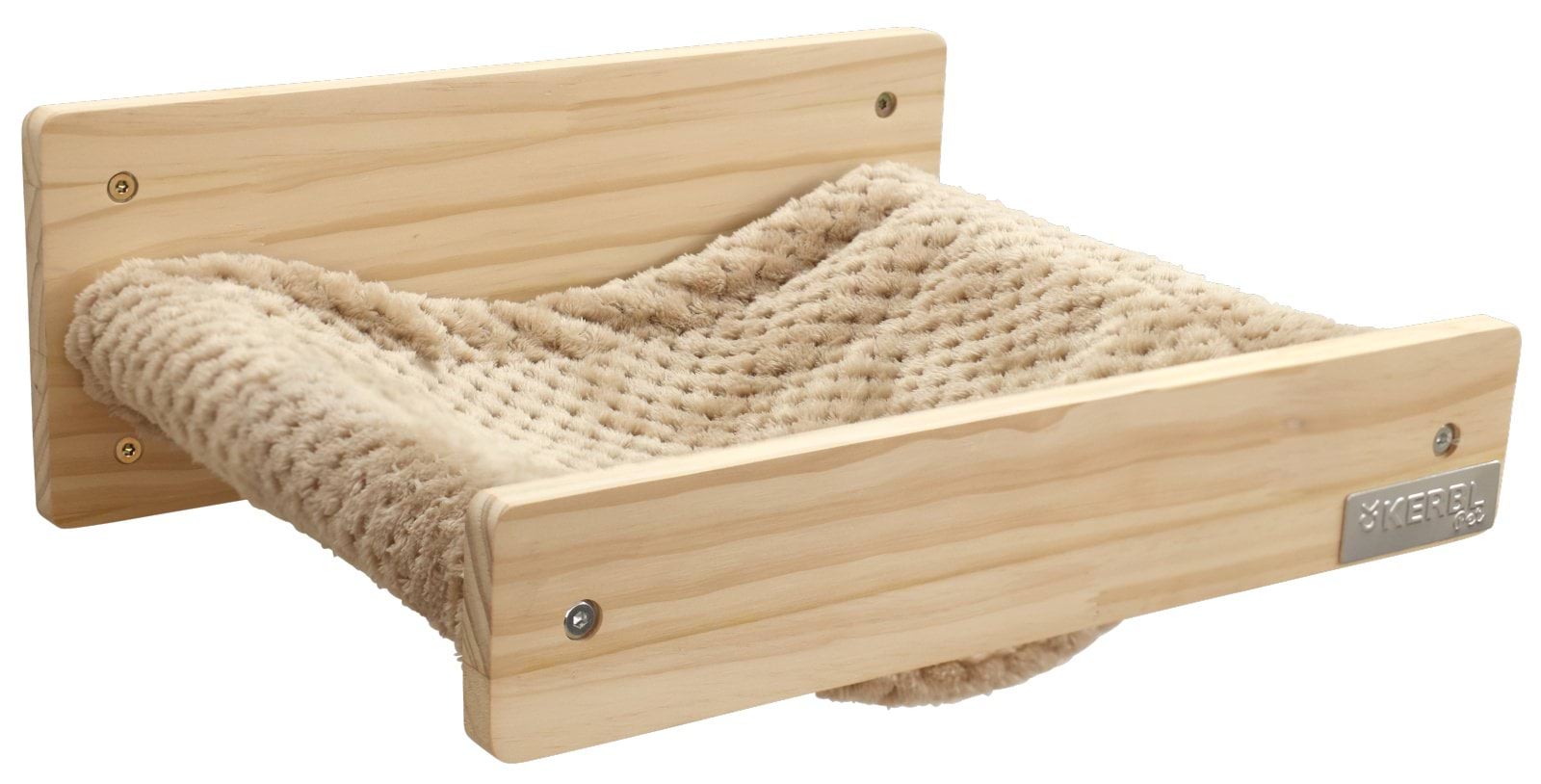 Настінний гамак для котів Timber, натуральний/коричневий, 38 х 33,5 х 16 см, Kerbl