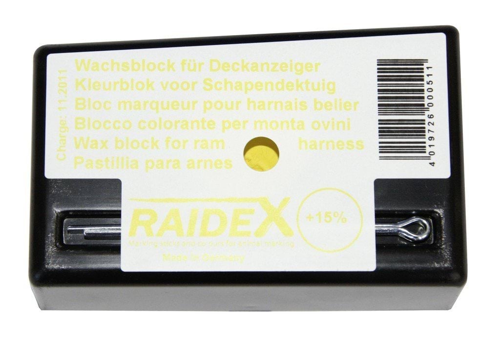 Восковий блок для маркування овець Raidex, жовтий, Kerbl