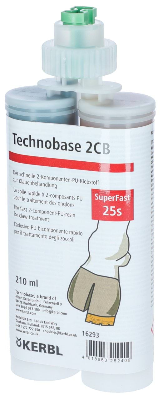 Клей для копит Technobase 2CB Super Fast, швидкотверднучий, 210 мл, Kerbl