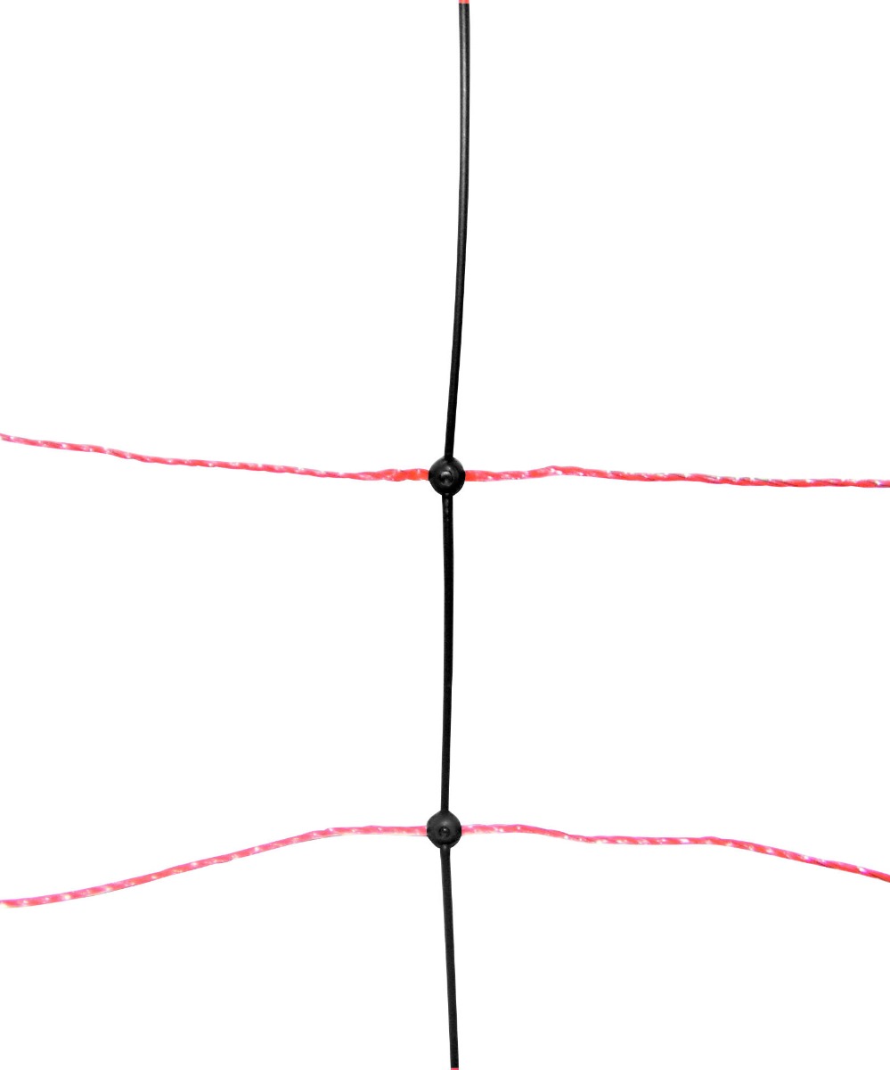 Сітка для овець TitanNet, 50м х 108 см, подвійний штир, чорно-оранжева, Kerbl